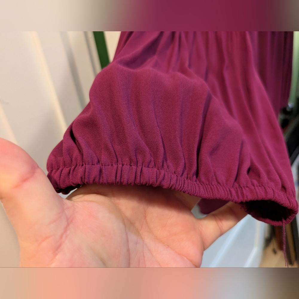 Adrianna Papell Rich Purple Blouse - Picture 5 of 13